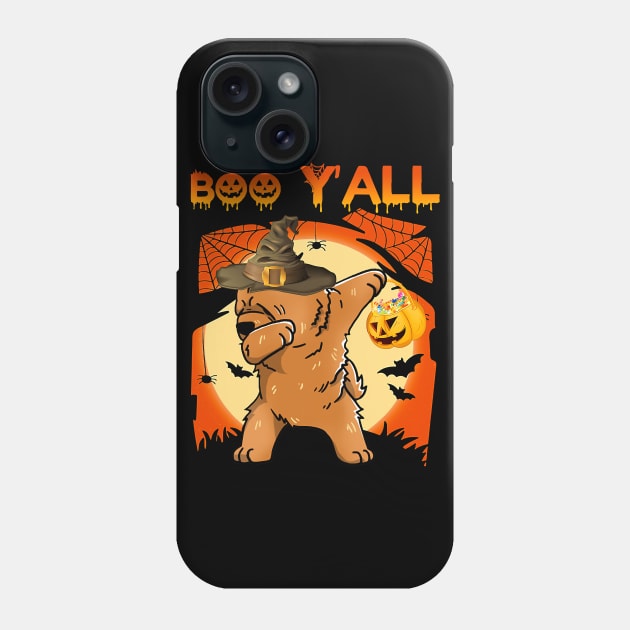 Chow Chow Dabbing Boo Yall Ghost Halloween Phone Case by IainDodes