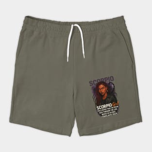 Scorpio Girl – Fierce Black Woman Shorts
