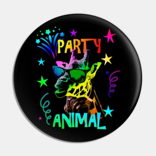 Giraffe Party Animal Pin