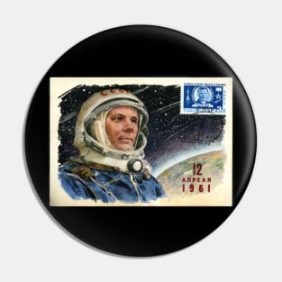 Yuri Gagarin Soviet Poster Astronaut Pin