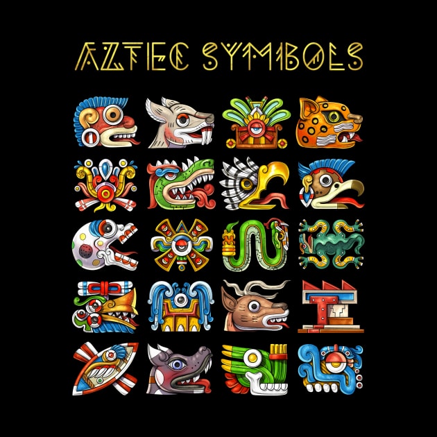 Aztec Symbols by underheaven