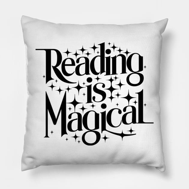 Reading Is Magical Pillow by Perspektiva