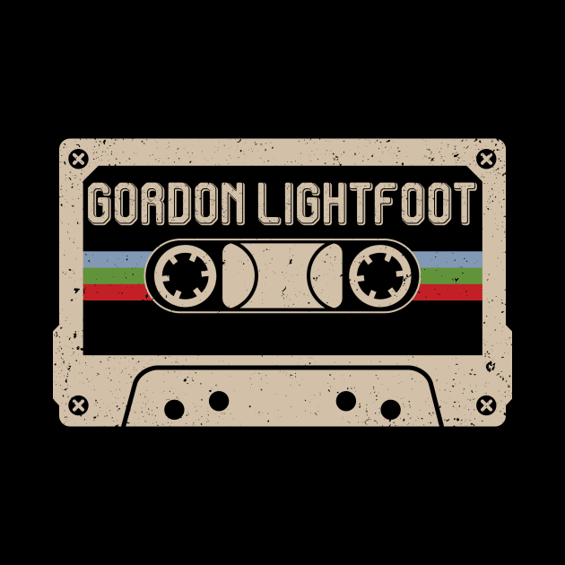 Gordon Lightfoot Vintage Cassette Tape by Horton Cyborgrobot