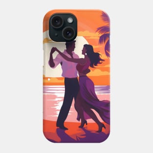 Couple Dancing Bachata on The Beach Phone Case