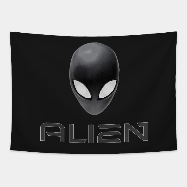 Vintage Space Alien Extra Terrestrial UFO Tapestry by PlanetMonkey