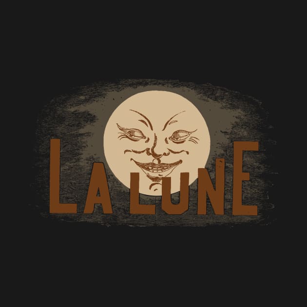 Moon Face with the French phrase, "La Lune" by pelagio