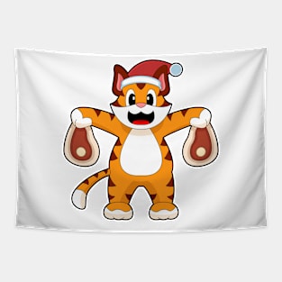 Tiger Christmas Meat Tapestry