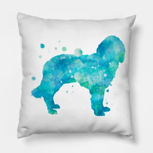 English Cocker Spaniel Watercolor Painting Pillow