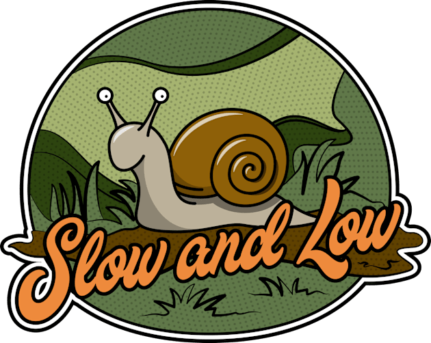 Slow and Low Snail Kids T-Shirt by Phil Tessier