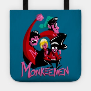 Monkee Men Pop Art Tote