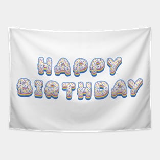 Happy Birthday - Retro Tapestry
