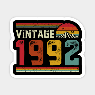 Vintage 1992 Birthday Gift Retro Style Magnet