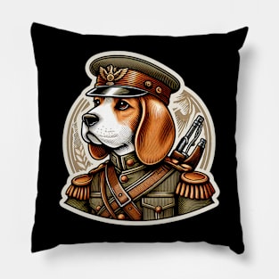 Beagle Soldier Pillow