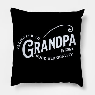 Promoted to Grandpa 2024 Pillow