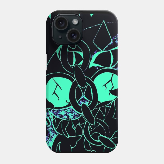 Malachite (black) Phone Case by Geekiestcountrygal