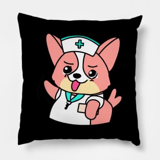 Corgi Nurse Dog Lover Welsh Pillow