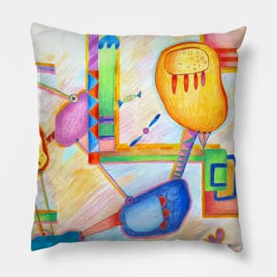 the neighbourhood abstract Pillow