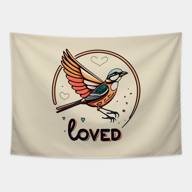 love bird Tapestry by Aldrvnd