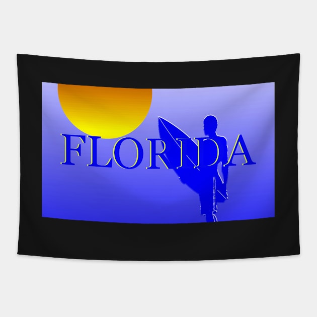 Florida face mask design A Tapestry by dltphoto