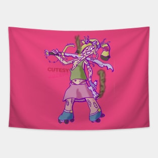 Roller Derby Girl: Sinnamon Tapestry