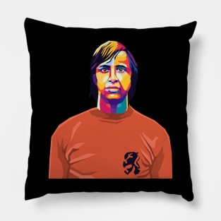 cruyff pop art Pillow