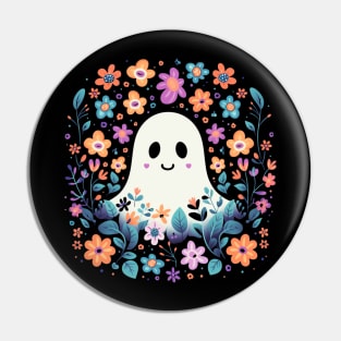 Cute retro ghost Pin