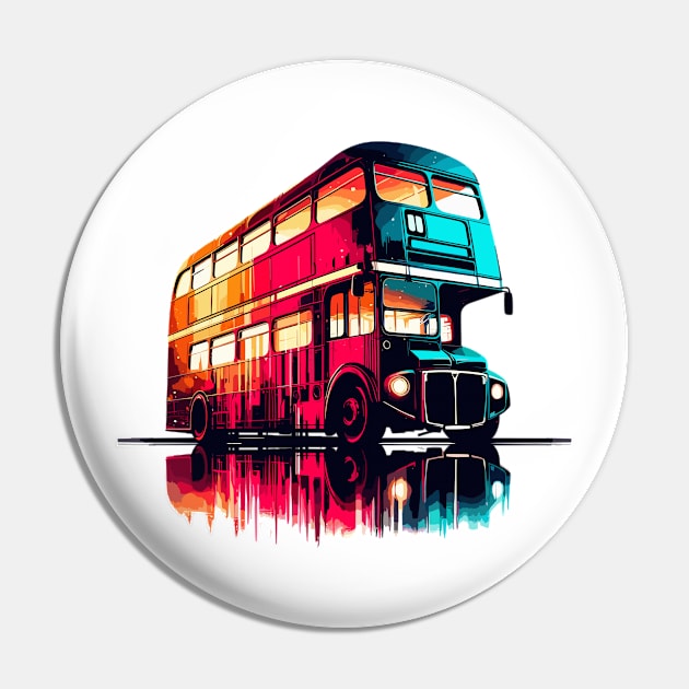 London Bus Pin by Vehicles-Art