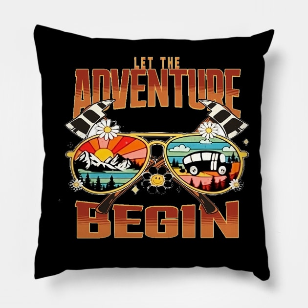 Let The Adventure Begin, Back to School, Happy Teacher Day Gift, Teacher Appreciation, Teach,Teacher Gift, Back To School Gift Pillow by Customo