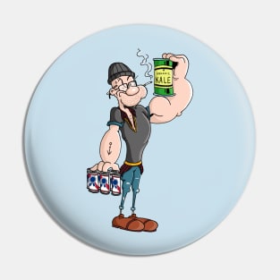 Hipster Popeye Pin