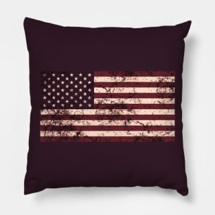 Vintage American Flag Pillow