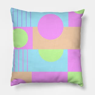 pastel geometry Pillow