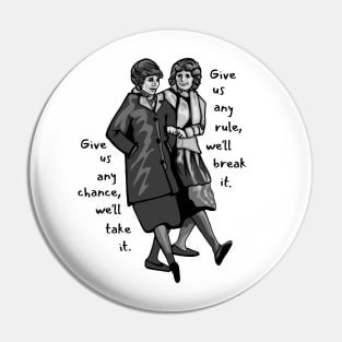 Laverne & Shirley Drawing Pin