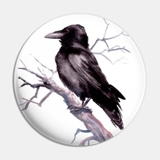 American Crow Pin