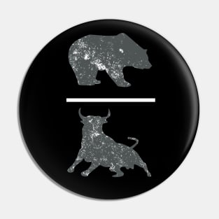 Bear Bull Pin