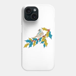 Colorful Holly Bird Design Phone Case