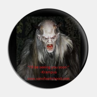 A Merry Krampus Yule Pin