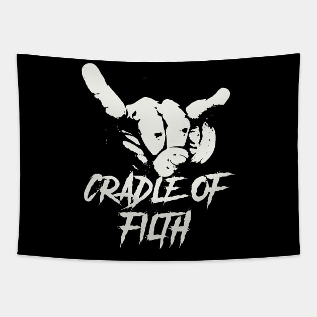 cradle of horn sign Tapestry by sumurbatu