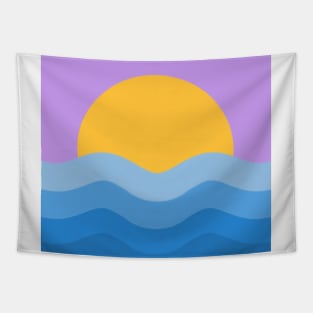 Purple sun Tapestry