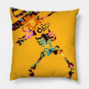 sKULL DIA DE MUERTOS DAB Pillow