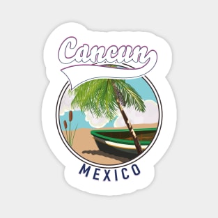 Cancun Mexico travel logo Magnet