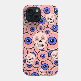 Bloodshot Skulls And Eyeballs Phone Case