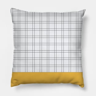 Pattern geometric mustard minimal Pillow