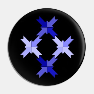 Blue arrow design Pin