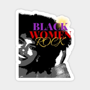 Black Women Rock Magnet