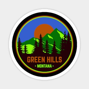 Green Hills Montana Magnet