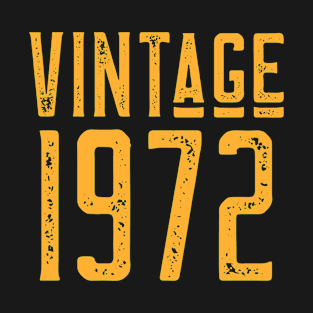 50th Birthday, 1972 Vintage Classic Distressed T-Shirt