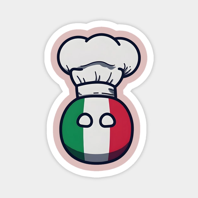 Polandball Chef Italy Countryball Magnet by Polandball World