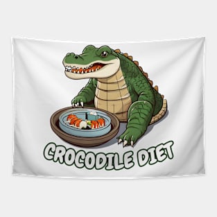 Dim sum crocodile Tapestry