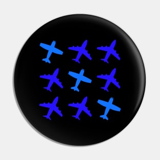 Airplane Tic Tac Toe Pin
