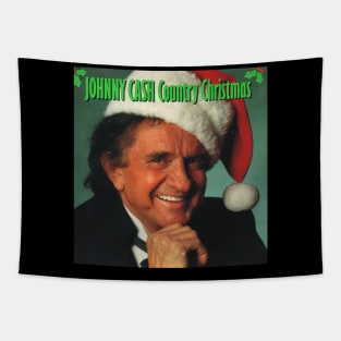 Johnny Cash Country Christmas Tapestry